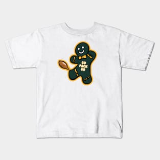 Green Bay Packers Gingerbread Man Kids T-Shirt